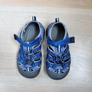 Kids Size 12 Keen Seacamp II CNX Blue Depths Gargoyle Water Sandals